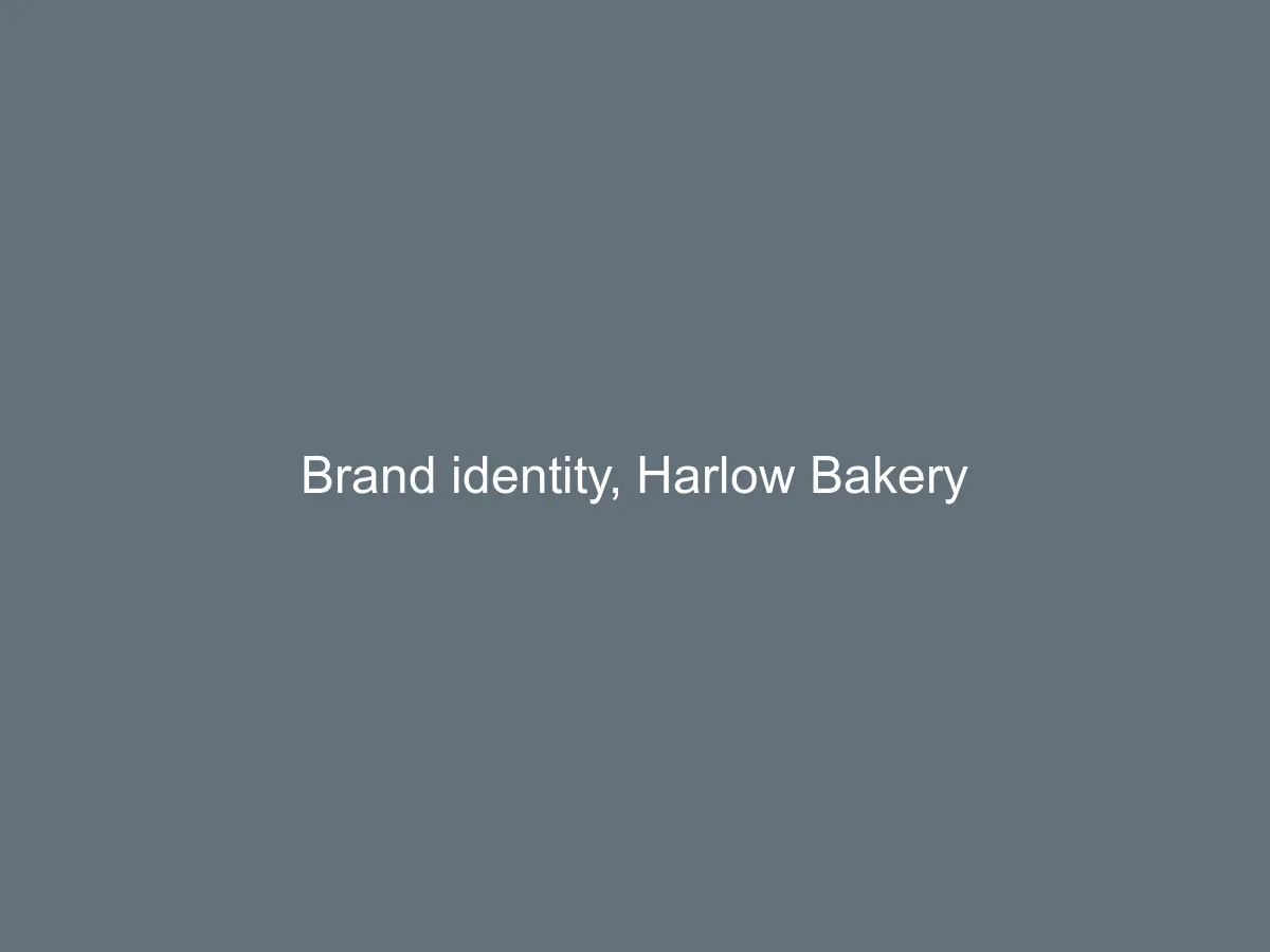Harlow Bakery boxes stacked on a counter